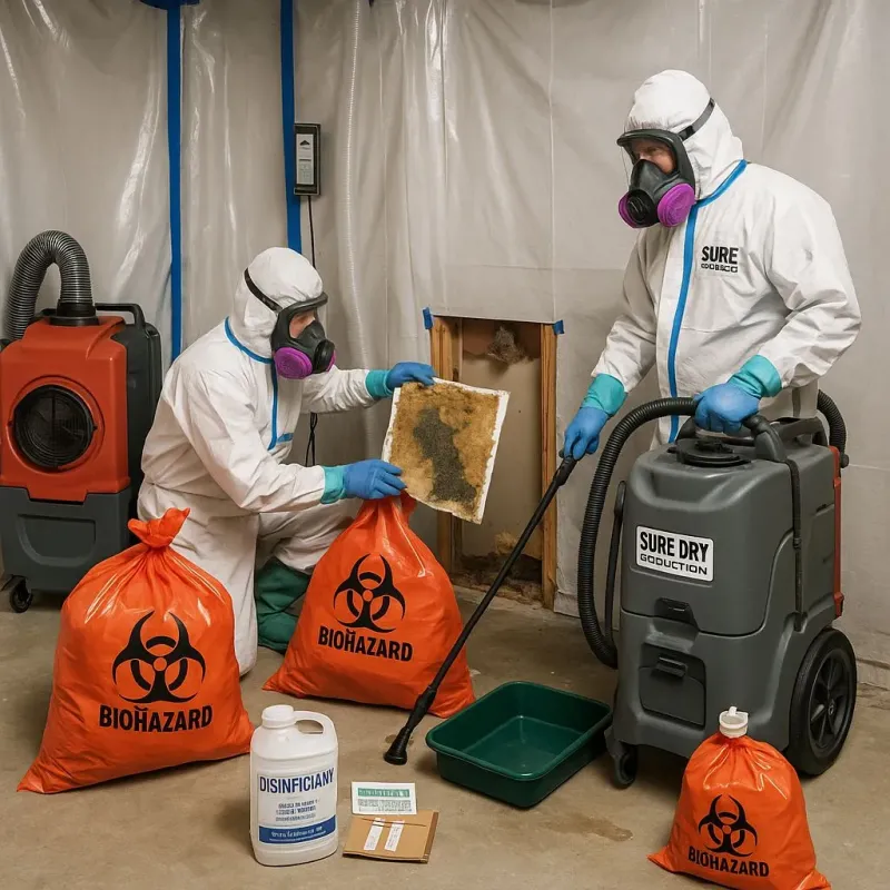 Contaminated Water Handling Protocols process in Red Oak, NC