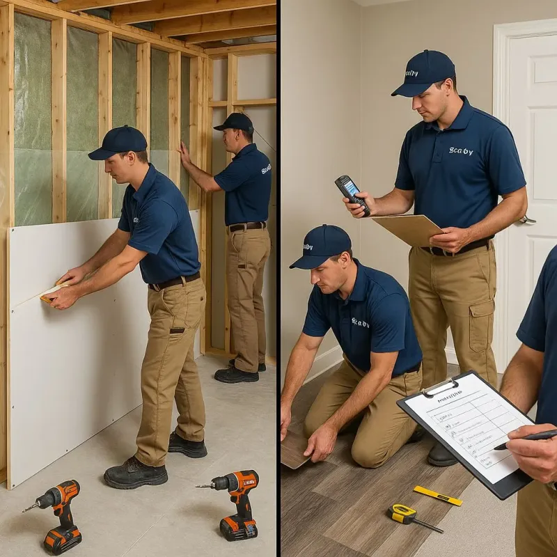 Repairs and Reconstruction process in Red Oak, NC